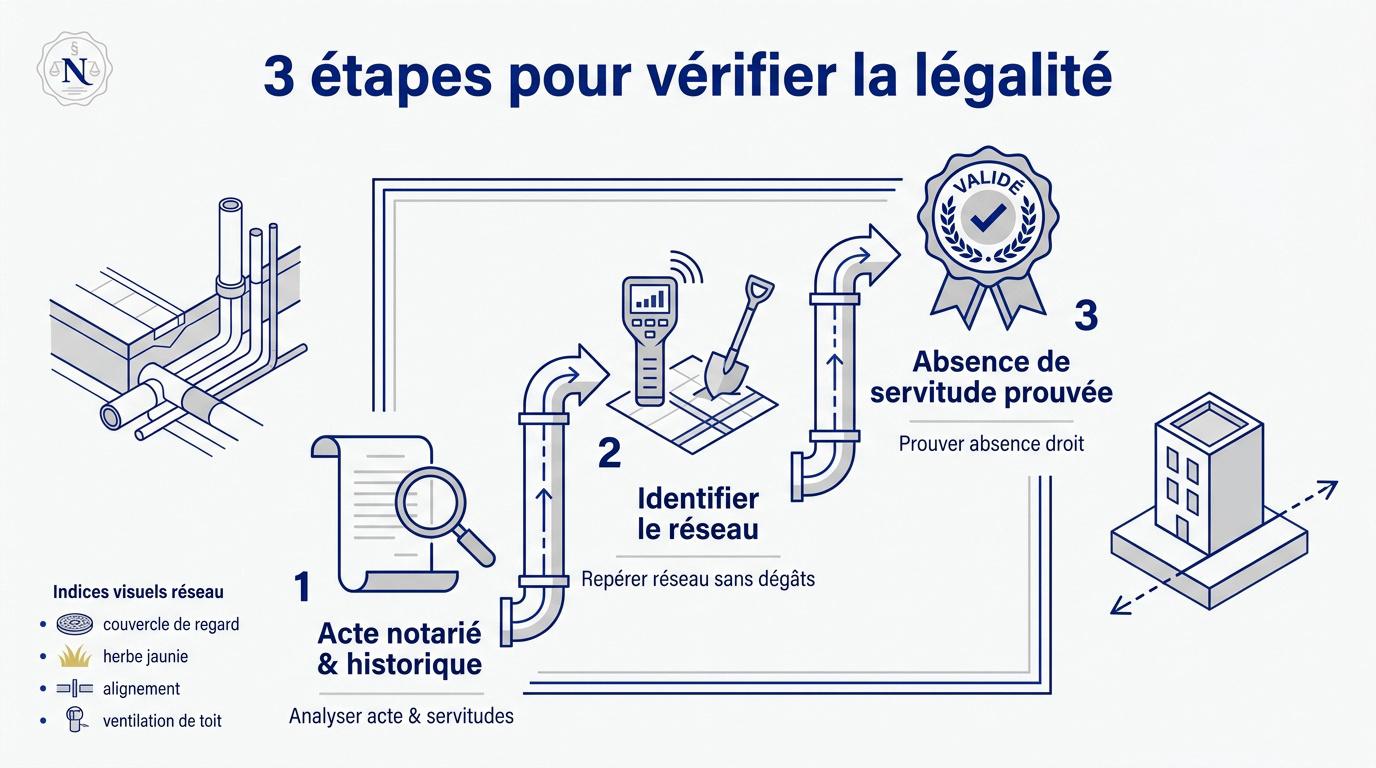 Vérification de la légalité d'un regard d'égout sur un terrain privé