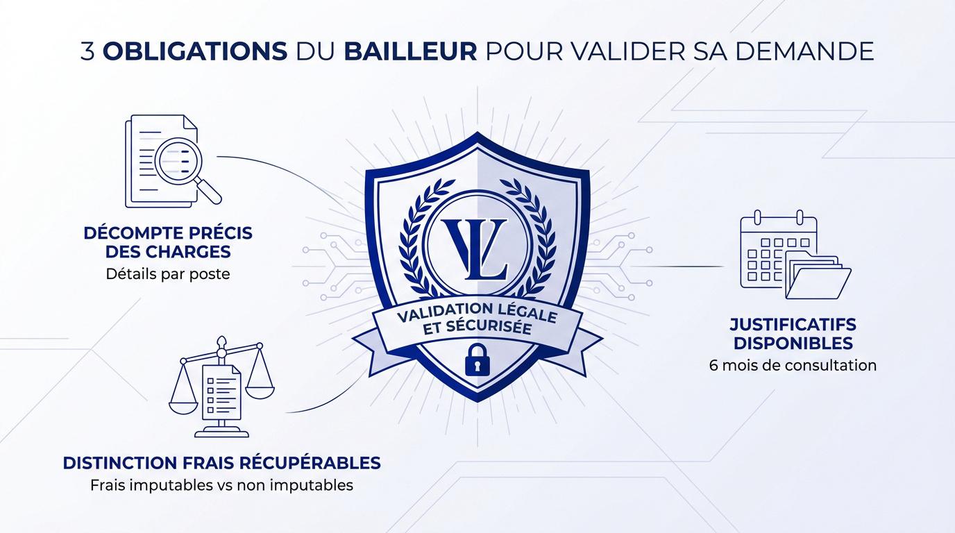 Propriétaire vérifiant les documents de régularisation des charges locatives