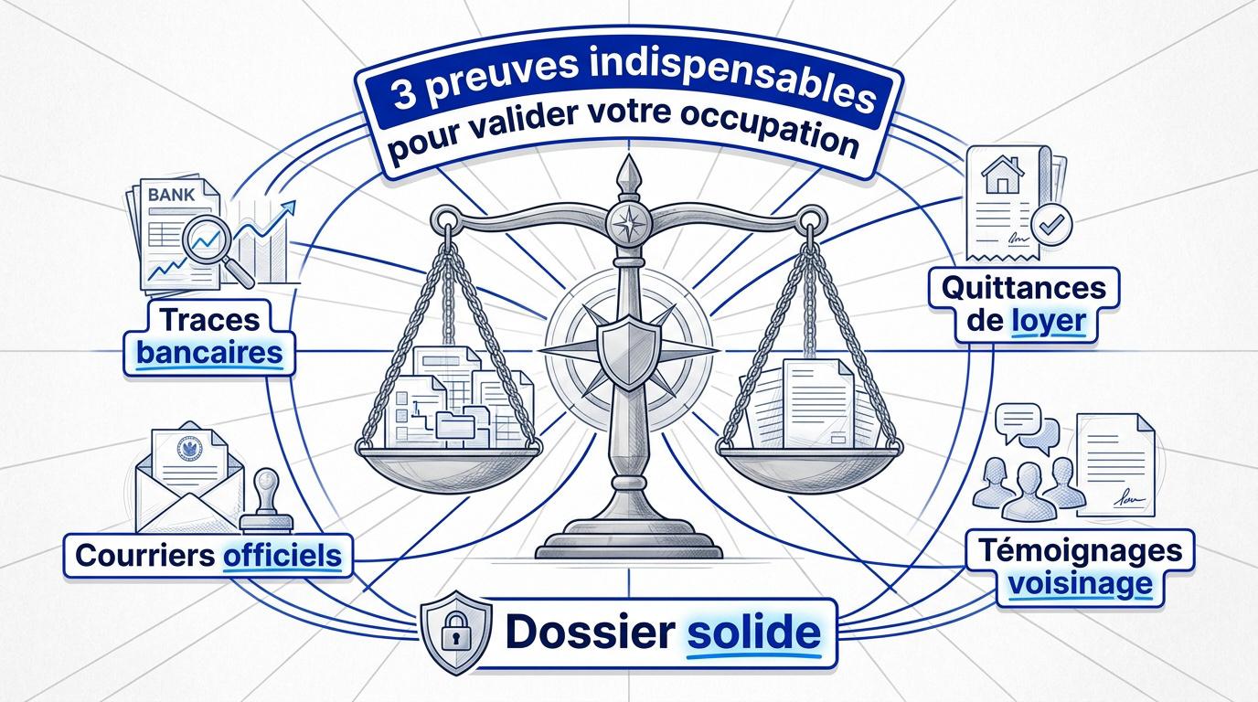Dossier de preuves pour locataire sans contrat écrit