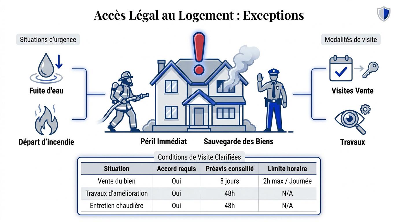 Intervention d'urgence et accès légal au logement loué