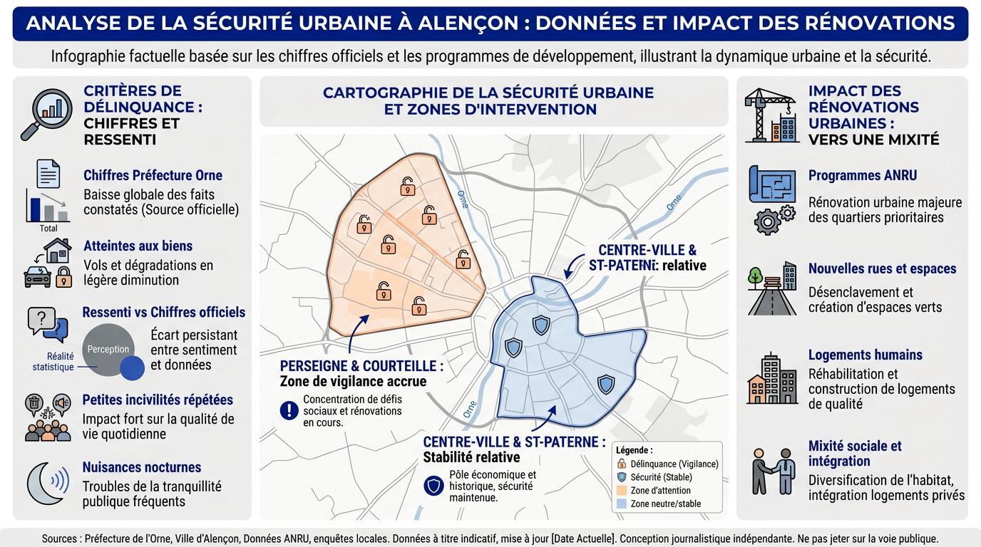 Analyse de la sécurité urbaine et des rénovations à Alençon