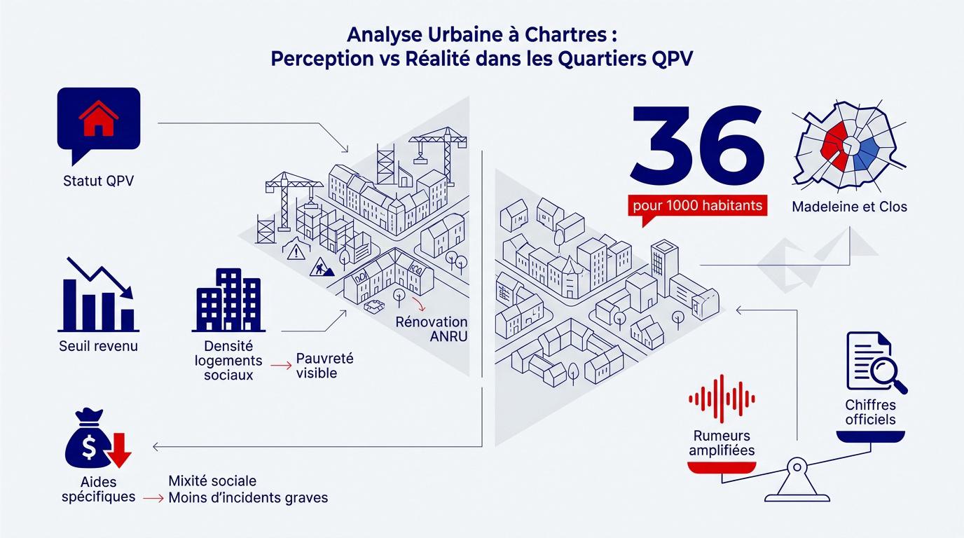 Analyse des quartiers prioritaires et statistiques de sécurité à Chartres
