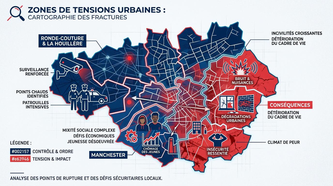 Cartographie des tensions urbaines et quartiers prioritaires à Charleville-Mézières