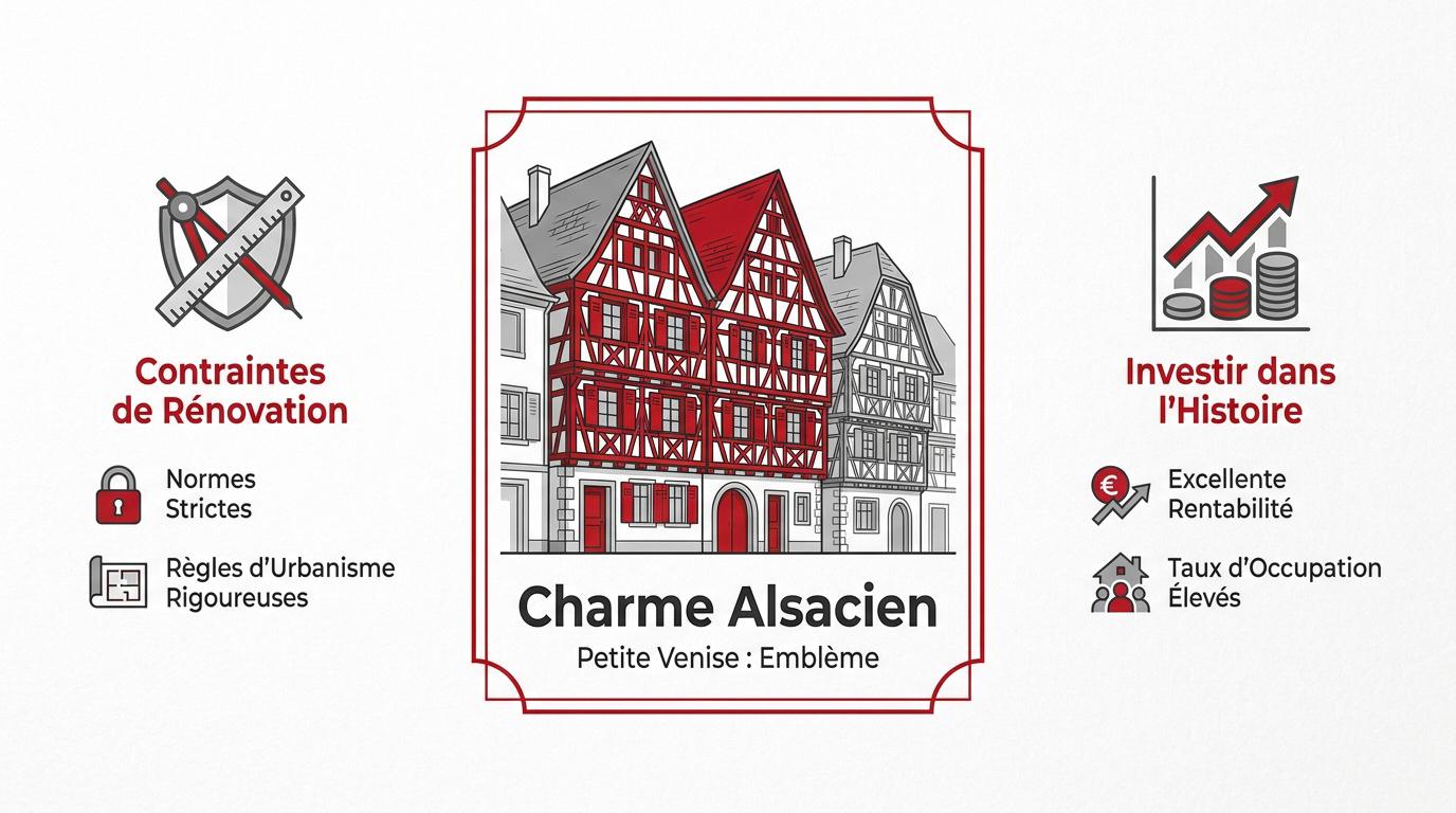 Maisons à colombages et canaux de la Petite Venise à Colmar