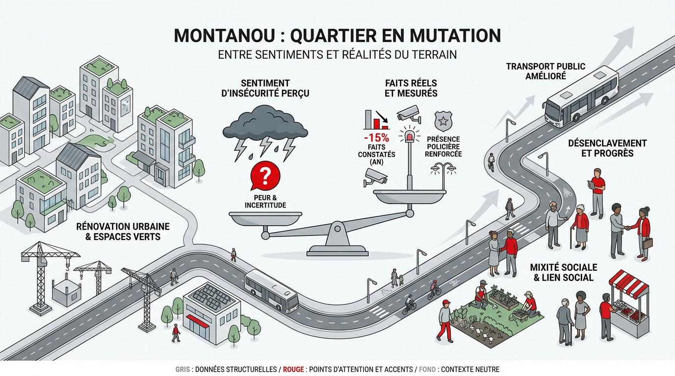 Vue du quartier Montanou à Agen en pleine rénovation urbaine