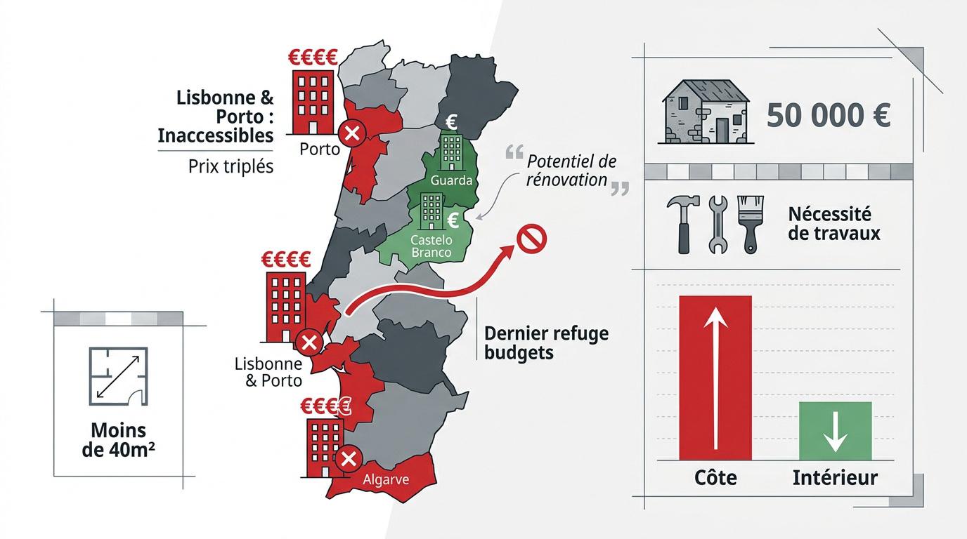 Petite maison traditionnelle à rénover au Portugal