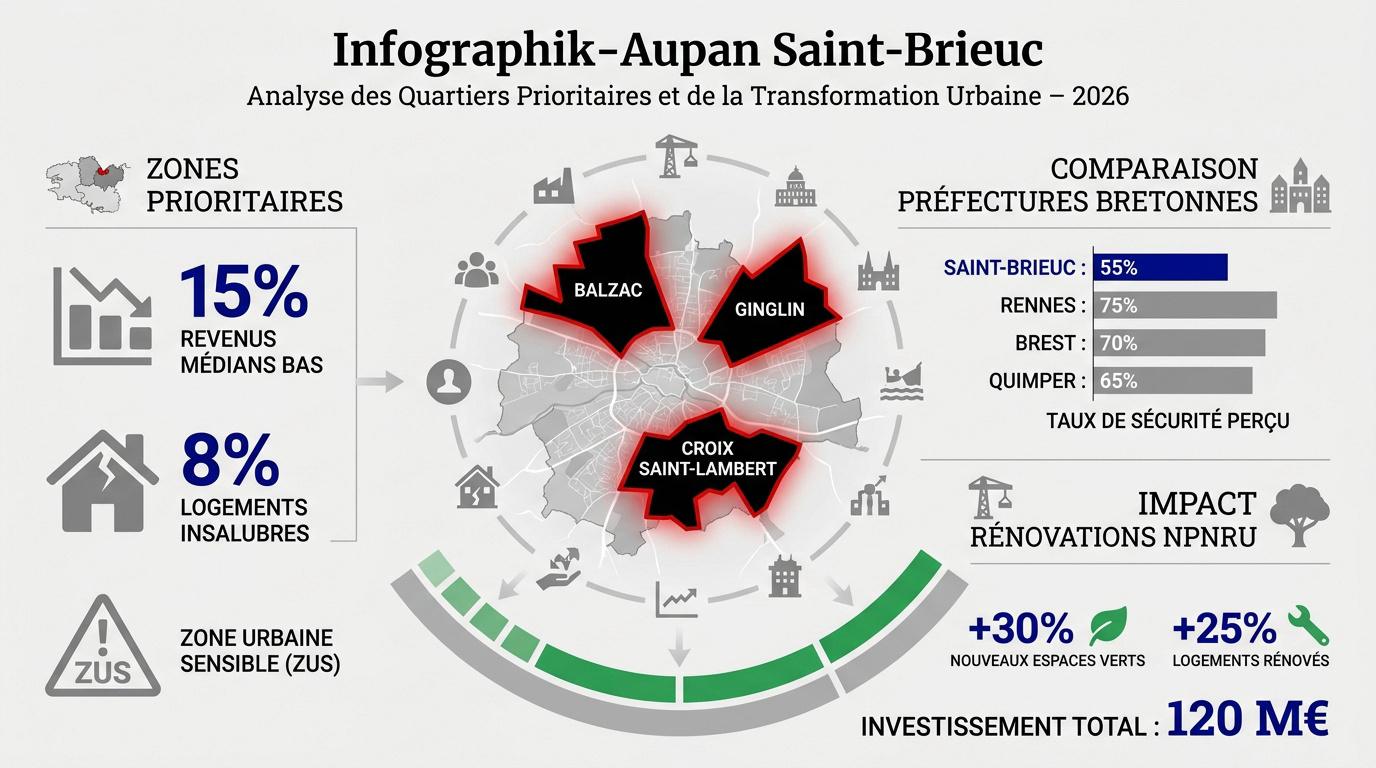 Transformation urbaine et quartiers prioritaires à Saint-Brieuc