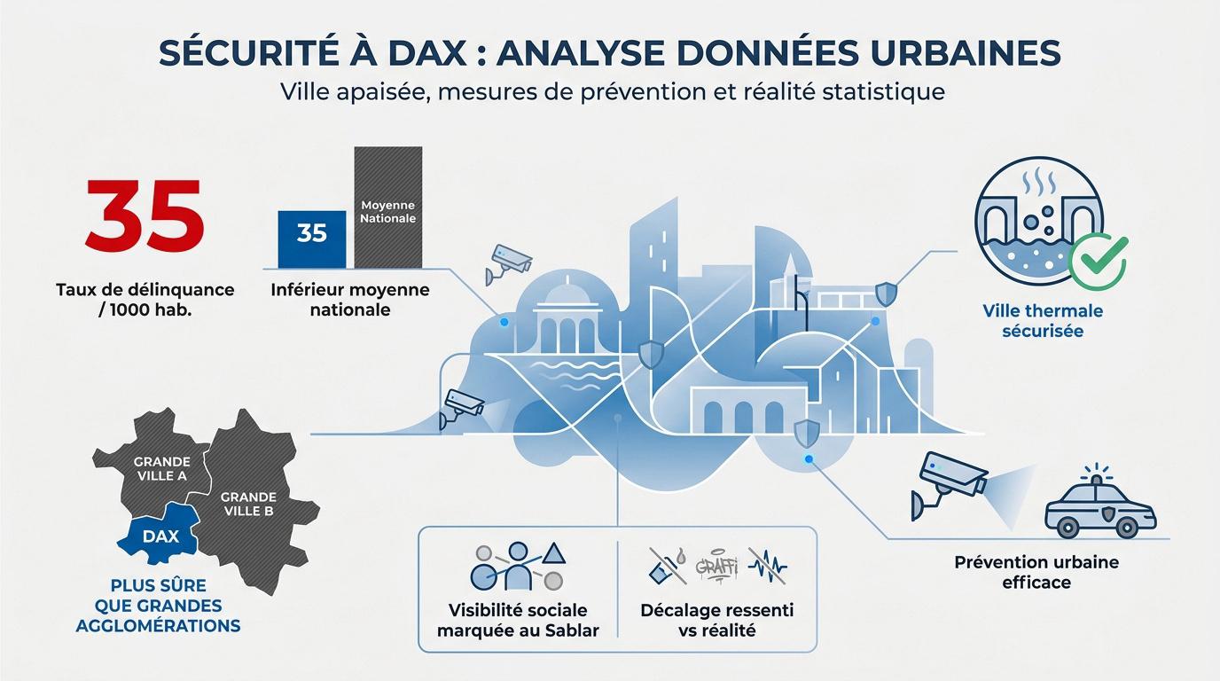 Analyse de la sécurité et des données urbaines dans les quartiers de Dax