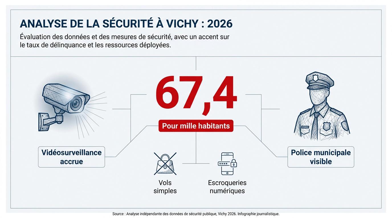 Statistiques de la délinquance et taux de criminalité à Vichy en 2026